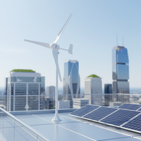 Éolienne à axe horizontal 1000W 1500W 3kW, prix, générateur éolien, éolienne pour système d'alimentation hybride solaire domestique