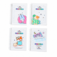 Cuaderno Espiral A6 con Cubierta de PP con Dibujos Animados, 90 Hojas, 80GSM, Planificador de Tareas Escolares, Regalo para Niños, Material Escolar