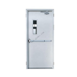 3 hours double opening steel fire rated door commercial door entry door for school hospital mall with good quitly made in China - Product Image 6