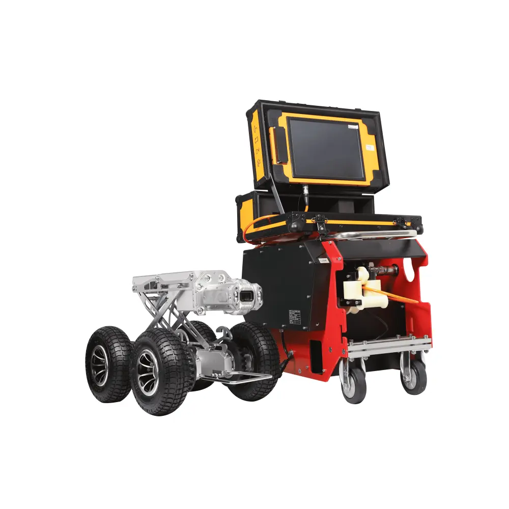 360 Degree Sewer Pipe Inspection Robot Crawler Camera Robot With PTZ Head