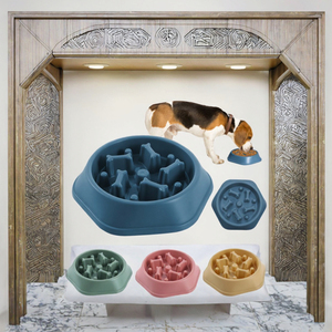 Colorful Eco-Friendly <b>Slow</b> <b>Feeder</b> Dog Bowl Quadrate PP Plastic Pet Feeding Bowl for Large Dogs Fashionable Design Wholesale - Product Image 3