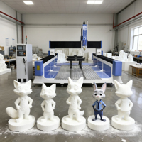 Routeur CNC pour mousse EPS et polystyrène, avec déplacement vertical élevé et dispositif rotatif, pour la sculpture 3D, la décoration et la fabrication de moules en mousse perdue