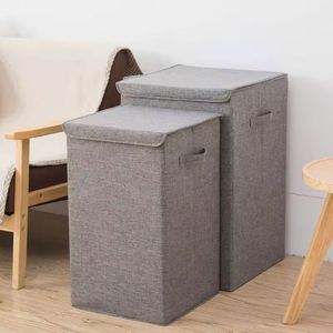 <b>Rectangle</b> Collapsible Fabric Laundry <b>Bins</b> for Bedroom Bathroom or Dorm Use for Clothes Toys Bedding Storage - Product Image 1