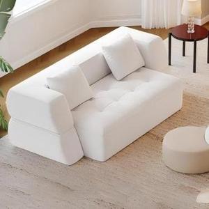 <span class=keywords><strong>Divano</strong></span> <span class=keywords><strong>Letto</strong></span> Sezionale Pieghevole <span class=keywords><strong>a</strong></span> Doppio Strato in Tessuto per Soggiorno, Appartamento, Camera da <span class=keywords><strong>Letto</strong></span>, Imbottitura in Spugna - Product Image 1