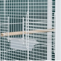 Cage à oiseaux en gros facile à nettoyer avec support roulant, cage à perroquet avec plateau de jeu, grande cage métallique pour perroquet Quaker, conure, perruche lovebird