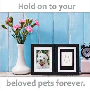 Cadre photo moderne élégant en argile et mousse fait à la main pour chat et chien Ensemble de cadres photo pour nouveau-né Souvenirs pour cercueils d'animaux de compagnie - Product Image 6