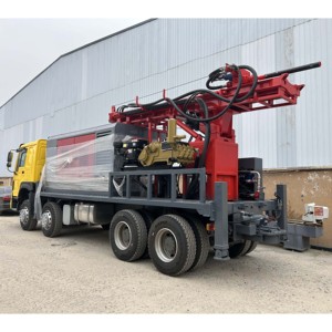 HongRun 100m-600m grande camion-montato e piccolo impianto di perforazione di pozzi d'acqua HR100-600 con compressore d'aria Made in China - Product Image 1