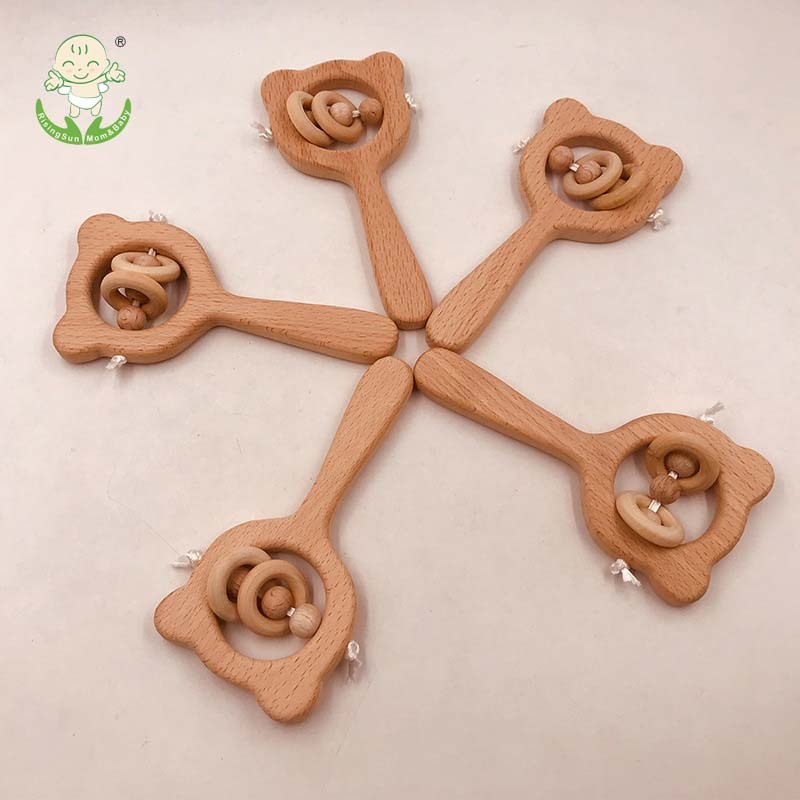 Hot Sale Baby Rattle Toy Wooden