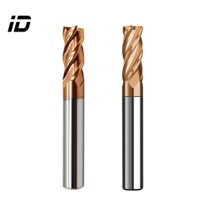 Solid Carbide End Mills with Tin Coating Climb <strong>Milling</strong> HRC55 for CNC Machines ODM/OEM Customization - Product Image 1