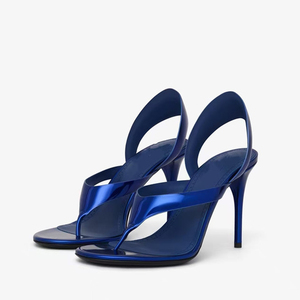 Large Size 46 Women <b>Clip</b> Toe Sandals Big Feet Party Dress Stiletto High Heels Shoes Wide Fit Back Strap Pumps - Product Image 2