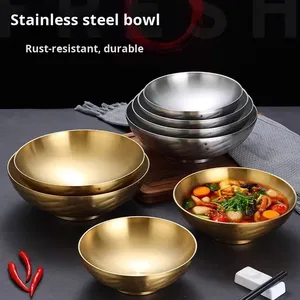 Yolecen Bol conique isolé à double couche en acier inoxydable 304 à pieds hauts et inclinés pour une utilisation à la maison dans un restaurant et un hôtel-pour le froid - Product Image 3