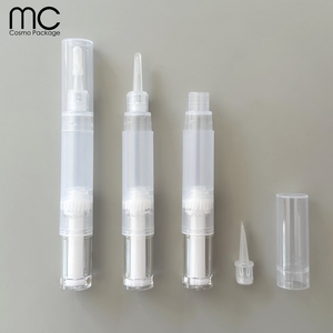 T302+B35 Nuevo Set de Lápices Aplicadores de Aceite para Cutículas de Plástico Vacíos de 5ml y 4ml para Cuidado de Uñas, Envase Cosmético, Lápiz Giratorio para Aceite de Cutículas - Product Image 1