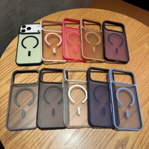 Metal Camera Frame Shockproof Frosted Magnetic Case for iPhone 17 16 15 14 13 12 Pro Max S26 Ultra Matte Bumper A16 A17 <strong>A57</strong> Case - Product Image 2