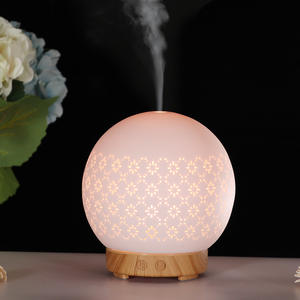 Diffuseur d'arômes en céramique Nagomi 0,5 L avec lumière LED, humidificateur à brume froide pour la maison et le bureau, avec minuterie de 2 à 8 heures et faible niveau sonore - Product Image 3