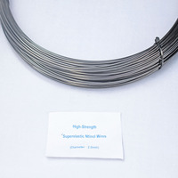 Fil de Nitinol Ni-Ti pour applications industrielles XANT, alliage superélastique titane-nickel, procédé d'étirage à froid, certifié ISO9001, brillant