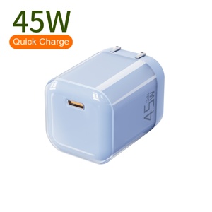 Chargeur compact pliable de type C avec prise américaine GaN PD 45W aux couleurs vibrantes avec sortie de charge rapide QPD3.0 QC3.0 pour les smartphones - Product Image 5