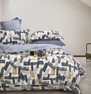 Nữ Hoàng Vua Kích Thước Bông Tấm Ga Trải Giường Đặt Bán Buôn In 200TC Duvet Cover Bộ Đồ Giường Linen Đặt - Product Image 4