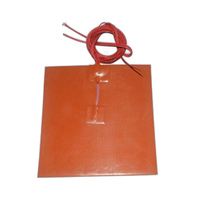 Plaque chauffante en silicone à profil mince de qualité industrielle 12V 24V pour batterie LFP, chauffage par temps froid avec contrôleur de température