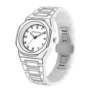 Reloj de Cuarzo para Hombre Besseron Personalizado con su Logotipo, Miyota, Correa de Silicona, Resistente al Agua, Diseño Nuevo y Elegante - Product Image 4