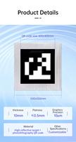 Tablero de Calibración con Código QR, Precisión Gráfica de 10μm, Plano con una Precisión de ≤0.5mm, Alta Reflectividad, Objetivo para Fotolitografía