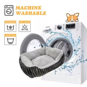Venta al por mayor a prueba de masticar lavable pequeño cachorro cama para perros grandes gatos con logotipo personalizado cama de lujo para perros - Product Image 5