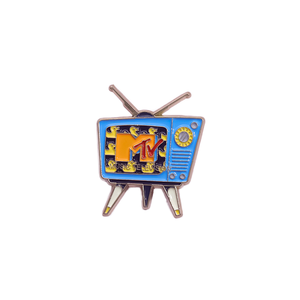 Broches émaillées miniatures uniques style dessin animé, bande dessinée, téléviseur rétro, animaux d'anime pour sacs à dos et chapeaux, pour le Nouvel An chinois, la remise des diplômes et Pâques - Product Image 1