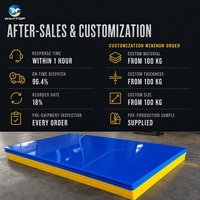 Plaque en PEHD WAYTOP de qualité marine résistante aux UV 4x8, plaque sandwich solide en plastique ABA, service de découpe sur mesure