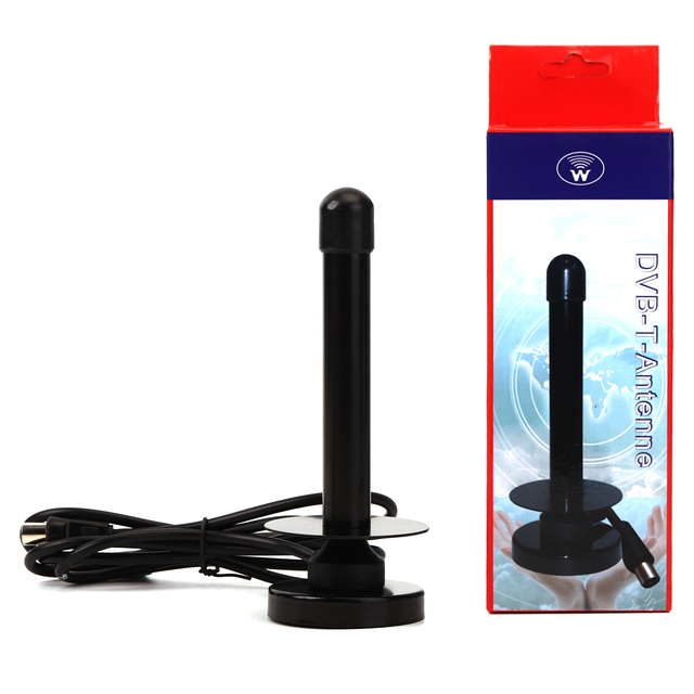 Lanyi Best Signal HD TV Antenne VHF/UHF 25Dbi Magnetic Base Indoor Digital DVB-T2 Antenna ISO9001 Certified F Male Universal 1.5