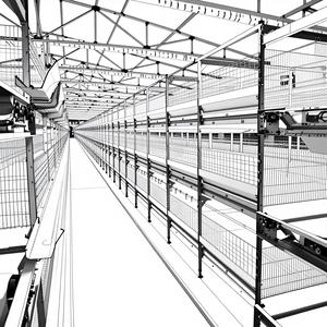 Nuevo Comedero Tipo H con Orificios de Ventilación Básicos y Fácil Limpieza para Cría de Aves de Corral en Pequeñas Granjas, Uso Diario en Jaulas de Engorde - Product Image 1