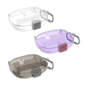 Étui de protection intégrale en TPU transparent pour boîtier de charge d'écouteurs, housse pour écouteurs <span class=keywords><strong>JBL</strong></span> Endurance <span class=keywords><strong>Peak</strong></span> 4 avec mousqueton - Product Image 1