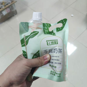 A Mano su ordinazione Shake Istantaneo Latte Tè Birra Fredda Liquido Tè Al Latte di Imballaggio di Plastica Ugello Sacchetto Con Ugello di Imballaggio - Product Image 3