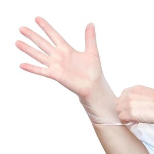 Disposable <b>Pvc</b> <b>Gloves</b> Protective Waterproof Oil Proof For Dishwashing Catering Beauty Transparent Thickened - Product Image 3