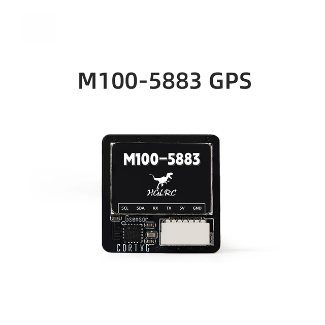 HGLRC M100-5883 GPS Module Built-in QMC5883 Compass M10 Chip Multi-GNSS High Precision 10Hz for FPV Long Range Drone