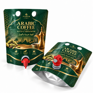 Pochette souple 1L avec bec verseur et poignée pour café et boissons prêtes à servir - Product Image 1