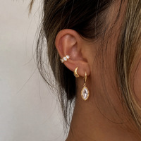 Boucles d'oreilles Gaovo Premium Luxury Original Design CZ pour femmes, résistantes au ternissement, en acier inoxydable, bijoux d'oreille tendance