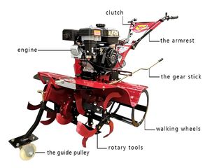 Mini <span class=keywords><strong>motoculteur</strong></span> offrant une puissance élevée et une longue portée, permettant une utilisation sans souci sans source d'alimentation - Product Image 6