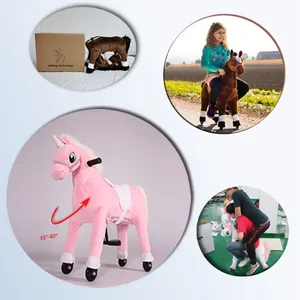 Balancín De Madera Cebra - Caballo Balancín De Peluche Para Niños