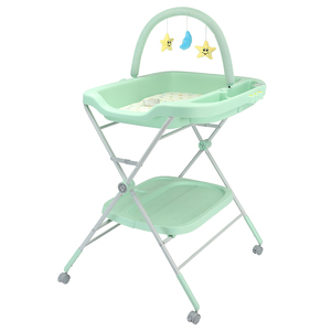 <span class=keywords><strong>Table</strong></span> à <span class=keywords><strong>langer</strong></span> pour bébé avec jouets, avec roulettes, fonction de rangement pliable pour la chambre de bébé nouveau-né - Product Image 2