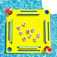Table de Mahjong flottante pour piscine, plateau pour jeux de cartes, Mahjong, Poker, Scrabble, Dominos, Fournitures pour fêtes estivales à la plage