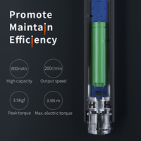 Kingsdun Jeu de tournevis électrique 33 en 1 de haute qualité avec embouts polyvalents Tournevis électrique sans fil à batterie au lithium 800 mAh