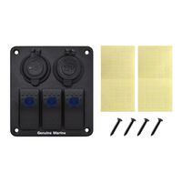 Pour panneau d'interrupteur à bascule bateau marin universel 3 broches panneau de commutateur électronique pour système électrique de Yacht de bateau