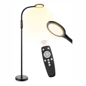 Smart Aluminium Metal luxury Adjustable Touch dimmable Led Floor lamp 2.4g rf remote control 433mhz table Light for Instrument