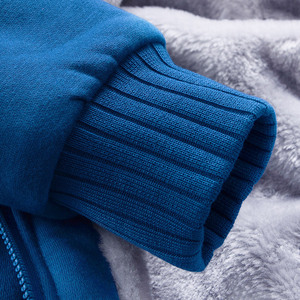 Veste de baseball à capuche en polaire épaisse pour l'hiver Manteau <span class=keywords><strong>Cardigan</strong></span> pour homme - Product Image 2
