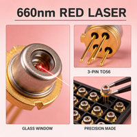 Diode laser rouge 660 nm 100 mW GH06P25A2CC SHARP TO-56 2,4 V -10 +75°C pour niveau laser de précision et inclinomètre, directement de l'usine