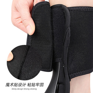 Orthèse de soutien pour pied tombant, attelle de cheville pour dorsiflexion, équipement de protection noir, taille réglable - Product Image 4