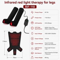 Ceinture de photothérapie LED pour les jambes, 660nm 850nm 940nm, lumière rouge et infrarouge pour soulager les douleurs articulaires, la récupération musculaire et l'arthrite