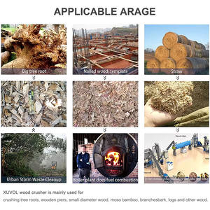 Mobile Wood Crusher Mill Crushing Wood Log Shredder Small Mobile Sawdust Wood Chipper <b>Shaving</b> Branch Grinder Cutting Blades - Product Image 4