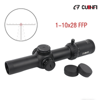 Lunette de visée tactique FFP 1-10x28 ED avec illumination rouge LPVO, accessoires de chasse, fonction Zero Stop, tube de 34 mm, lunette de chasse
