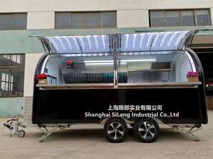 Mỹ tiêu chuẩn tùy chỉnh Waffle bánh pizza cà phê cắm trại thực phẩm Xe Tải/kéo di động giỏ hàng nhà bếp BBQ kiosk với CE - Product Image 2