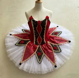 Tutu de danse professionnel <span class=keywords><strong>Coppelia</strong></span> Doll Pancake blanc Paquita pour enfant, idéal pour les compétitions et spectacles de ballet - Product Image 6